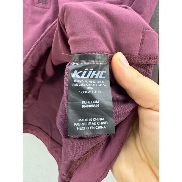 Kuhl Womens Burgundy Half Zip Windbreaker Long Sleeve Rain Jacket Size XS - Picture 9 of 12